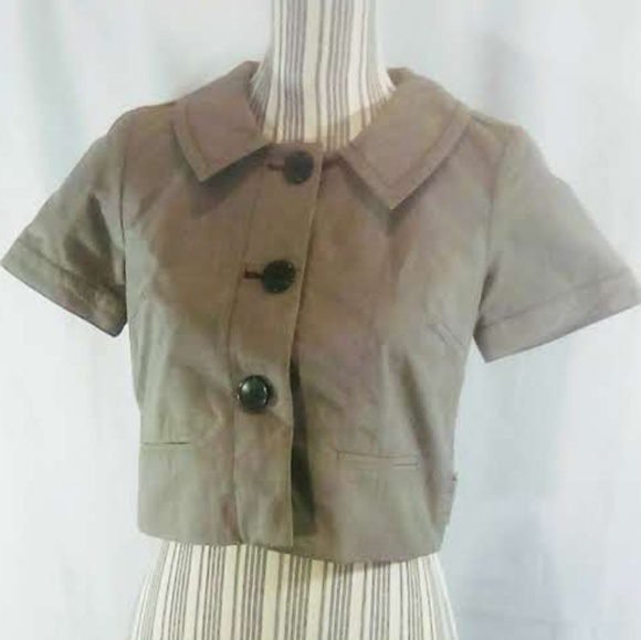 LOFT Jackets & Blazers - Ann Taylor LOFT Brown Cropped Jacket NWOT 0P
